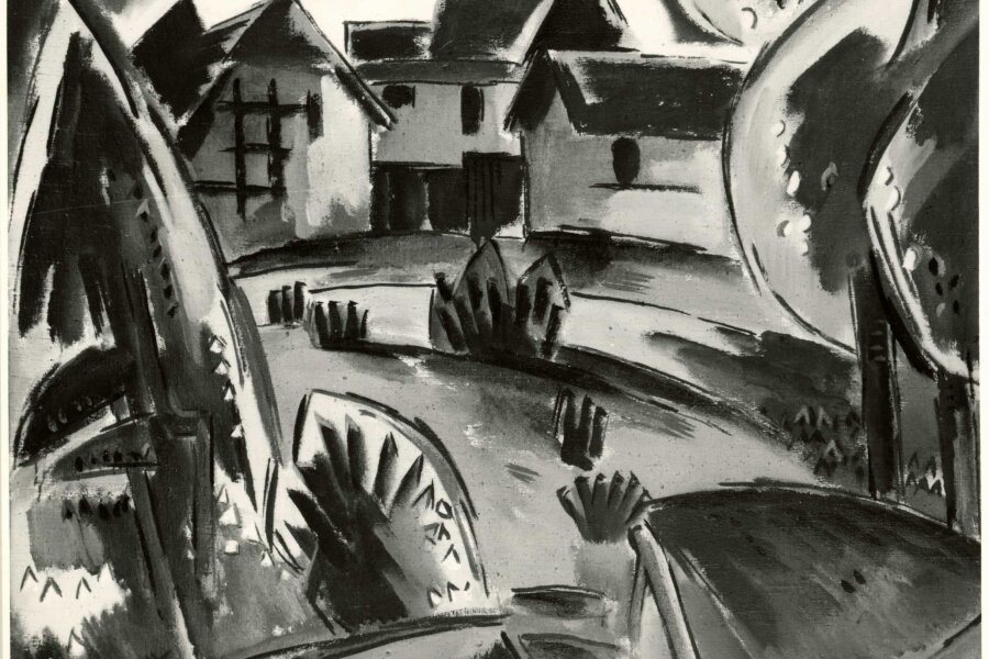 Karl Schmidt-Rottluff, Náves, NGP; foto: Vladimír Fyman